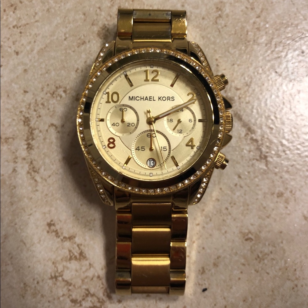 Gold Micheal Kors Watch